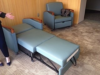 Sleeper chairs donated to Passavant Hospital